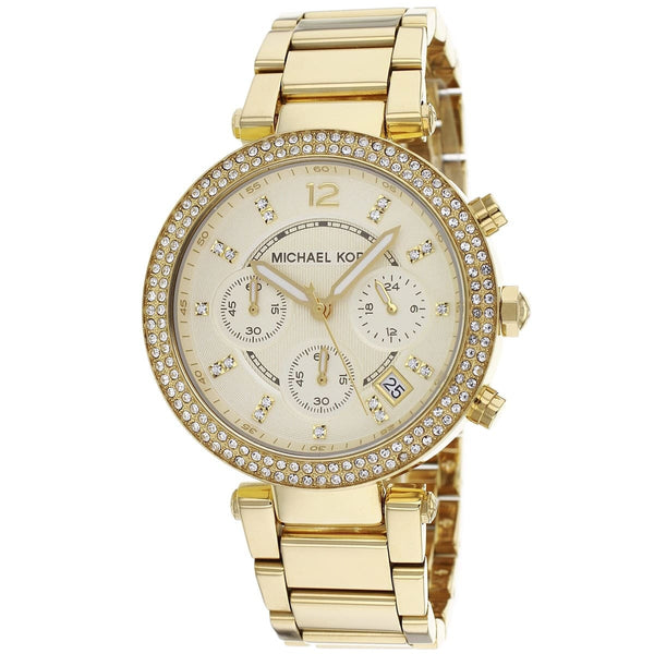 Michael Kors Parker Chronograph Gold Ladies Watch MK5354
