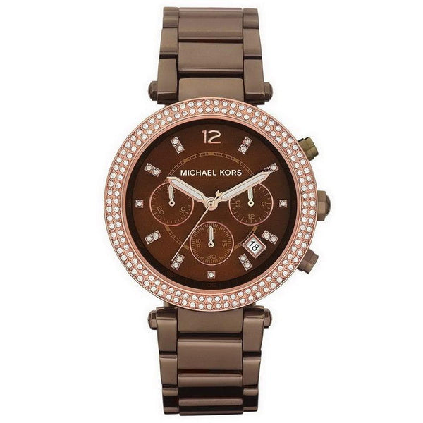 Michael Kors Parker Chronograph Chocolate Ladies Watch MK5578