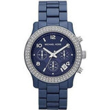 Michael Kors Chronograph Blue Dial Ladies Watch MK5655