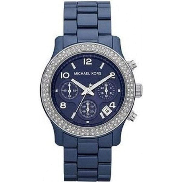 Michael Kors Chronograph Blue Dial Ladies Watch MK5655