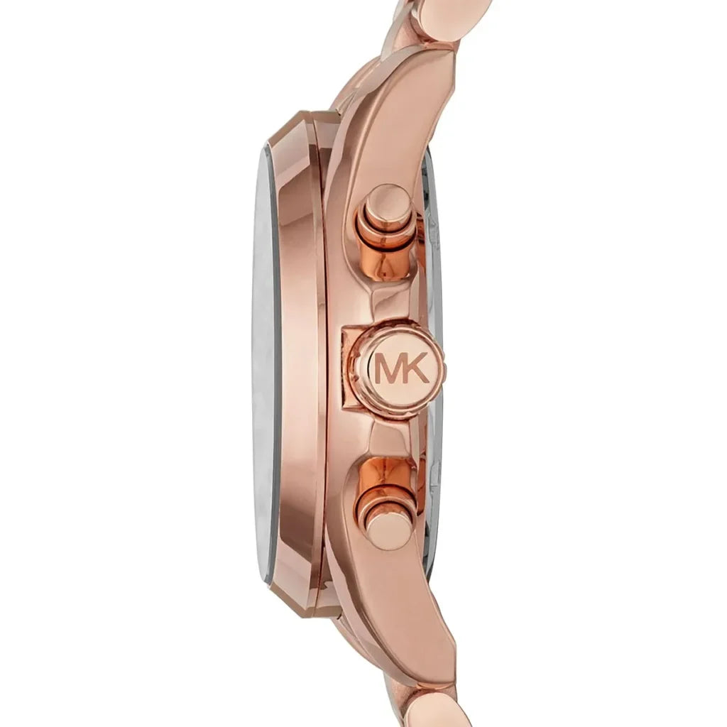 Michael Kors Bradshaw Black Dial Rose Gold Watch MK5854