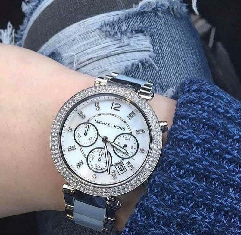 Michael Kors Parker Mother of Pearl Dial Ladies Watch MK6138