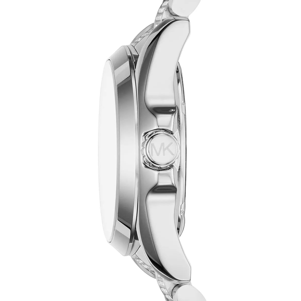 Michael Kors Bradshaw MK6486 side profile showing case thickness and crown detail