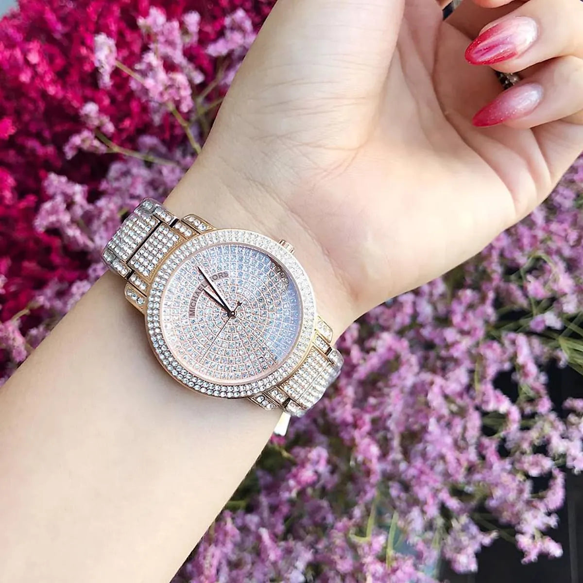 Michael Kors Darci Pave Rose Gold Women's Watch - MK6548