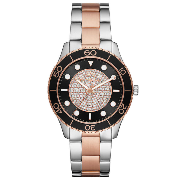 Michael Kors Runway Quartz Black Dial Ladies Watch MK6960