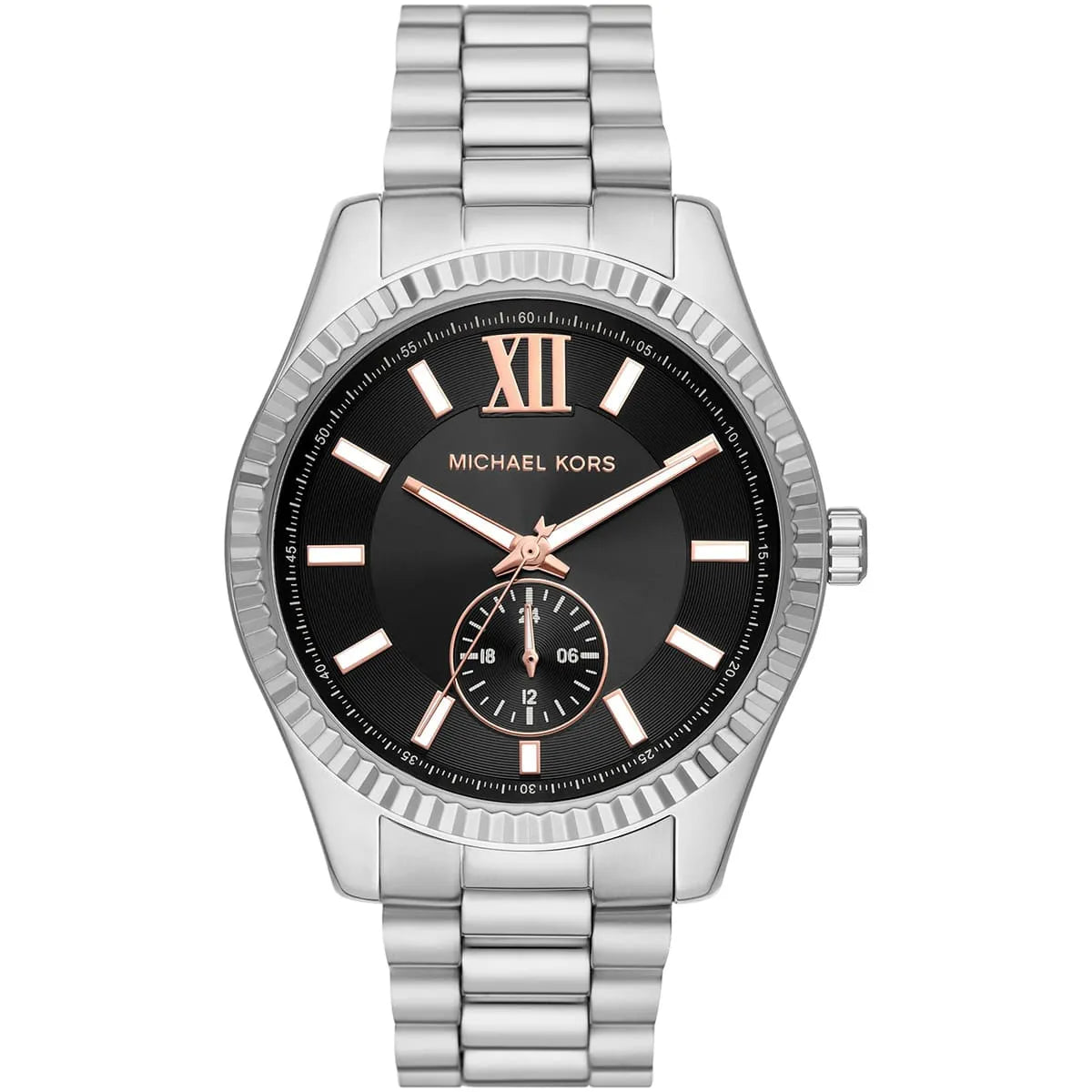 Michael Kors Lexington Silver-Tone Men's Watch - MK8946