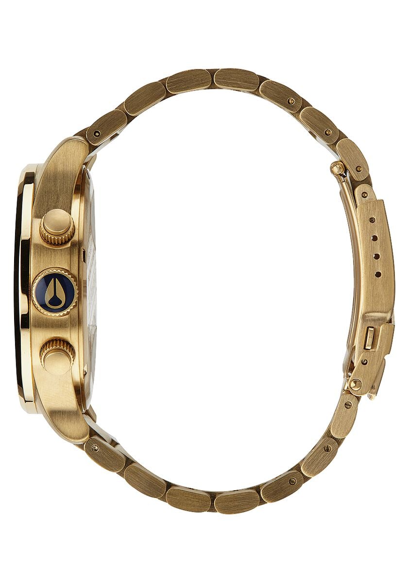 Nixon Sentry Chronograph Blue Sunray Dial Men's Watch A386-1922 (Defect)