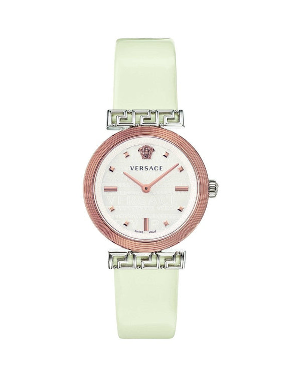 Versace Meander White Leather Strap Women's Watch  VELW00120 - Big Daddy Watches