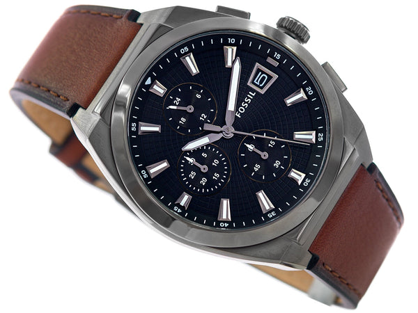 Fossil Everett Chronograph Quartz Grey Dial Men's Watch FS5799