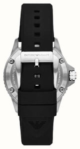 Emporio Armani Automatic Black Silicone Men's Watch AR60062 - Big Daddy Watches #3