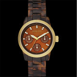 Michael Kors Brown Dial Tortoise Acrylic Ladies Watch MK5399