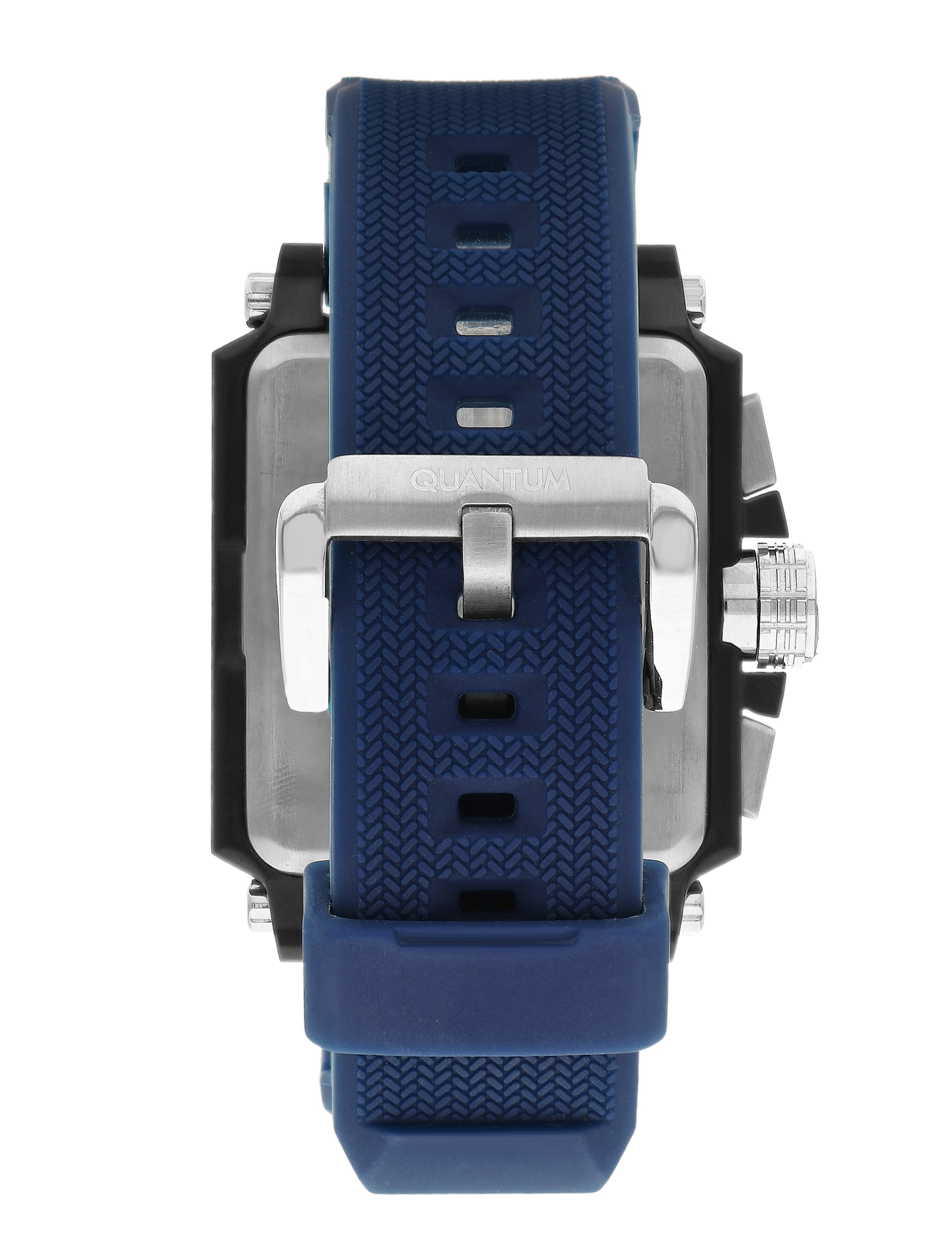 Quantum Men’s Blue Dial Silicone Strap Watch – HNG969.090 - Watch