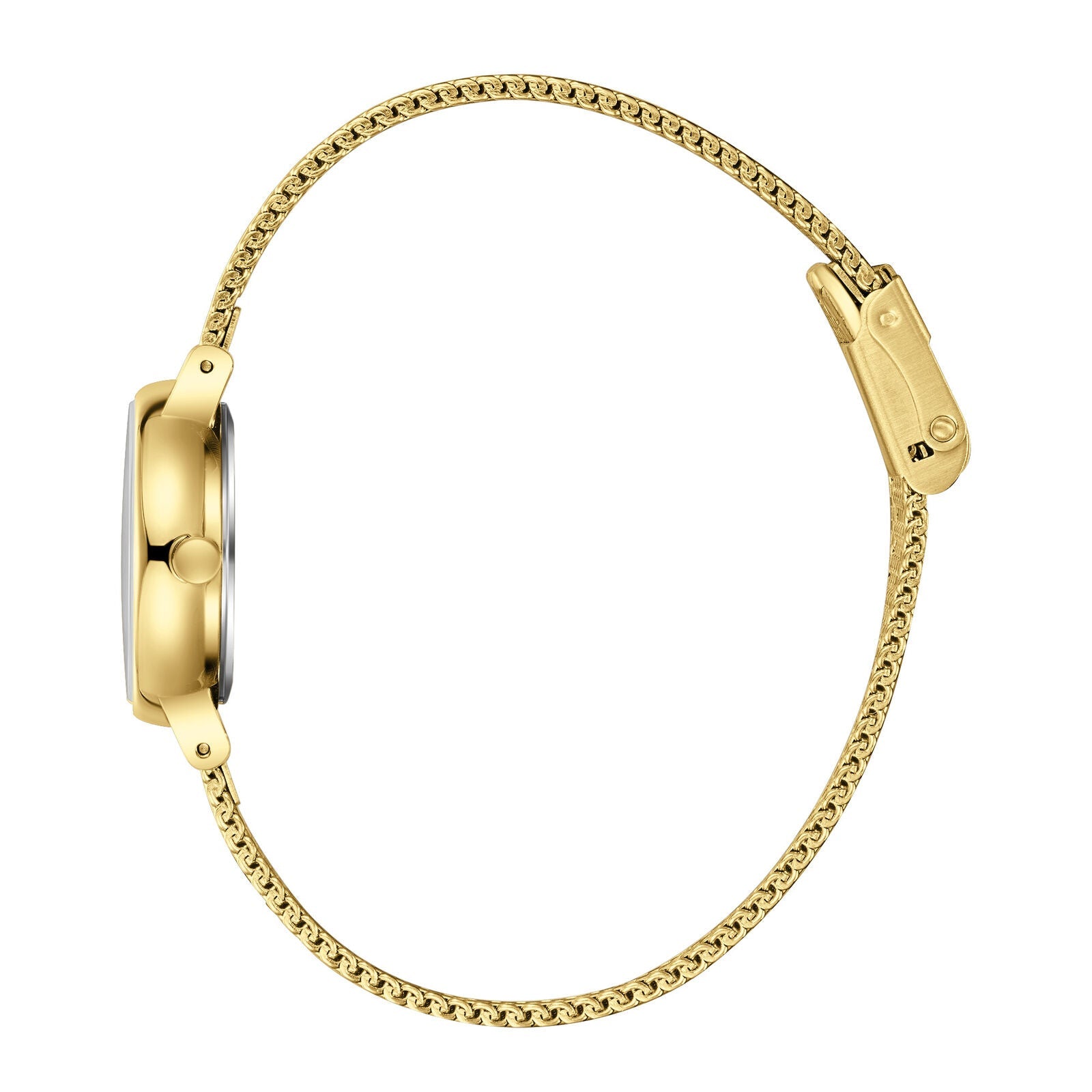 Lee Cooper Louna White MOP Dial Gold Mesh Watch - LC08292.120