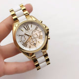 Michael Kors Bradshaw Chronograph Dial Two-tone Ladies Watch MK5743 Water resistance: 50 meters / 165 feet Movement: Quartz  