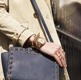 Michael Kors Bryn Gold Dial Stainless Steel Ladies Watch MK6134 Water resistance: 50 meters / 165 feet
