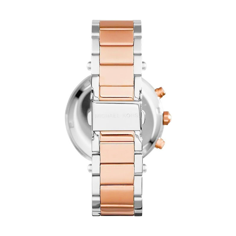 Michael Kors Parker Two Tone Glitz Chronograph Dial Ladies Watch MK5820