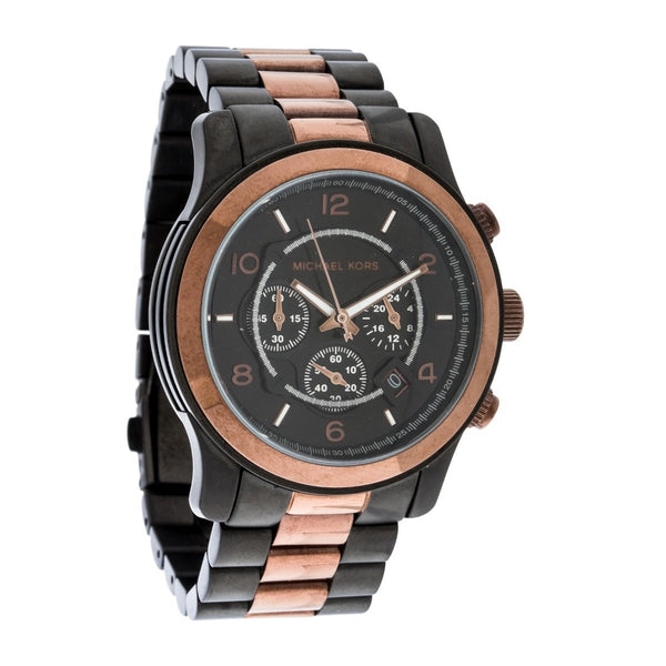 Michael Kors Runway Oversized Two Tone Chronograph Watch MK8266 Water resistance: 100 meters / 330 feet Movement: Quartz  
