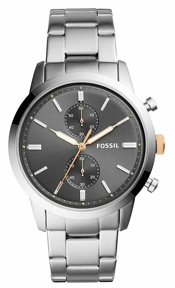 Fossil Townsman Silver Stainless-steel Quartz Fashion Men's Watch  FS5407 - Big Daddy Watches