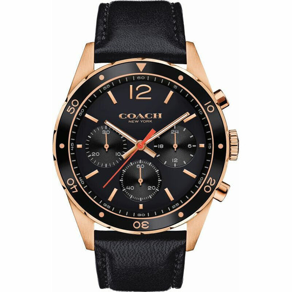 Coach Sullivan Black Strap Chronograph Men's Watch  14602087 - Big Daddy Watches