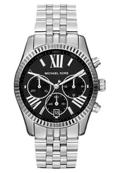 Michael Kors Chronograph Black Dial Silver Watch MK5708