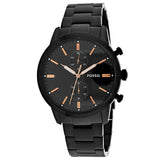 Fossil Townsman Chronograph Black Stainless Steel WatchTownsman 44 mm Chronograph Black Stainless Steel Men's Watch  FS5379 - Big Daddy Watches