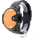 Diesel Big Daddy DZ7373 316L Black Ion-Plated Stainless 10ATM (100m) water-resistant 4 Time zones (GMT)
