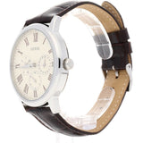 Guess Wafer Cream Dial Leather Strap Watch W70016G2