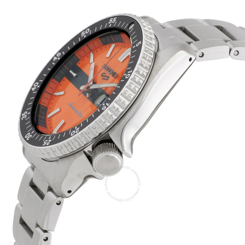 Seiko 5 Sports Automatic Orange Dial Men's Watch SRPK11K1