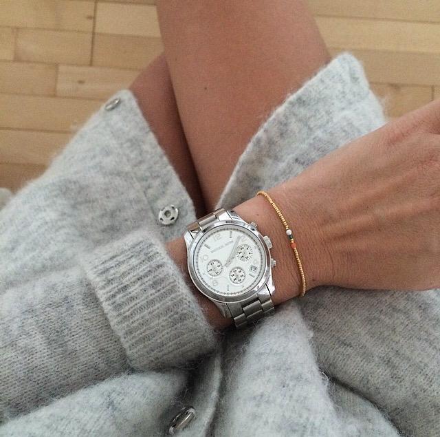 Michael Kors Runway Chronograph Silver Ladies Watch MK5076