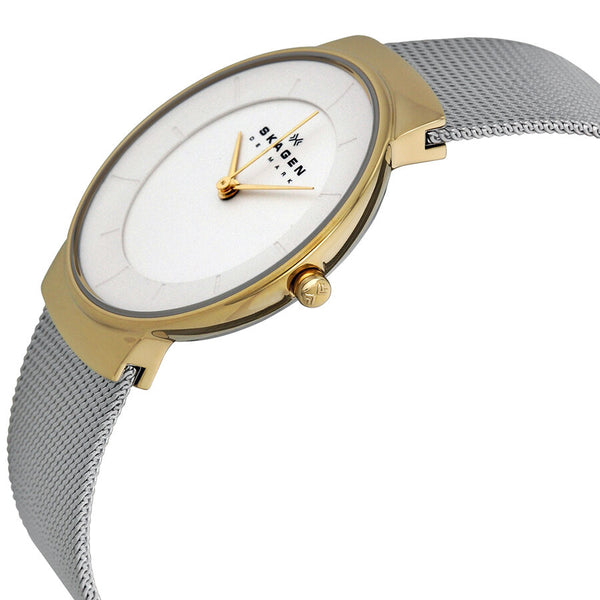 Skagen Klassik White Dial Silver Ladies Watch SKW2076