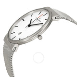 Skagen Perspektiv White Dial Stainless Steel Mesh Men's Watch SKW6052