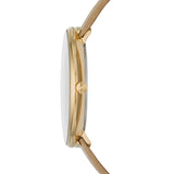 Skagen White Dial Beige Leather Strap Ladies Watch SKW2137