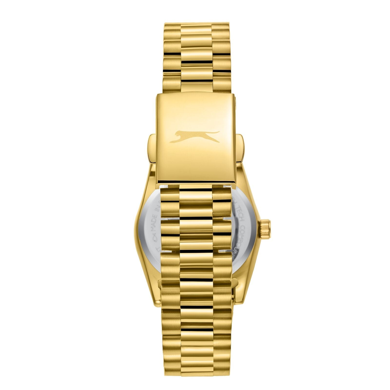 Slazenger Classic Date Window White Dial Gold Watch - SL.09.2473.3.02