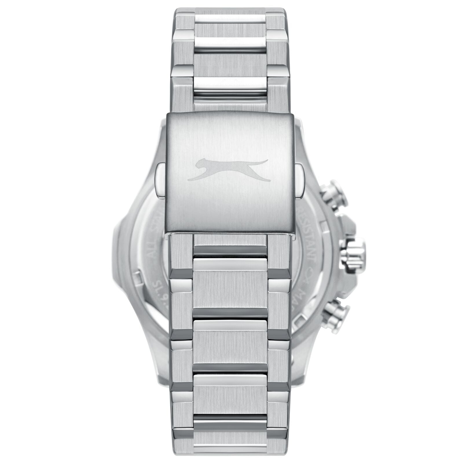 Slazenger Oversized Multifunction Sport Navy Blue Dial Silver Watch - SL.09.2482.2.03
