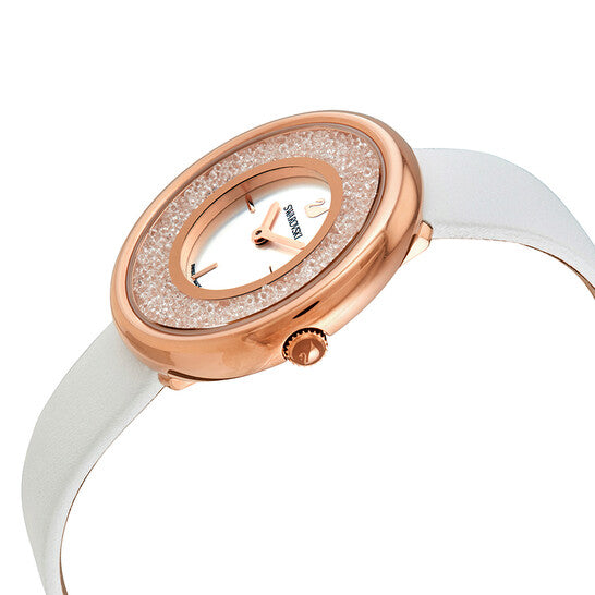 Swarovski Crystalline Pure Chrono White Dial Rose Gold Tone Women's Watch 5376083