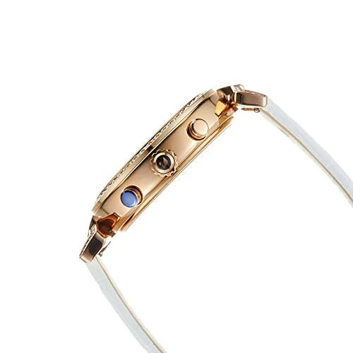 Swarovski Era Journey Silver Dial White Leather Strap Women's Watch 5295369