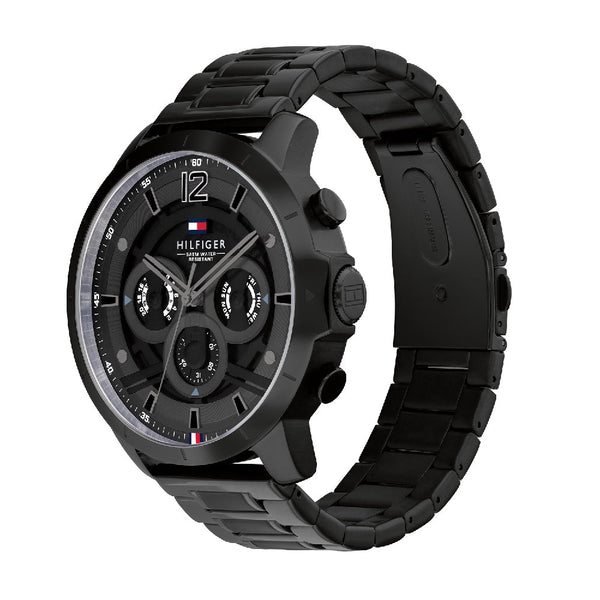 Tommy Hilfiger Luca Black Steel Men's Watch 1710494 - Big Daddy Watches #2