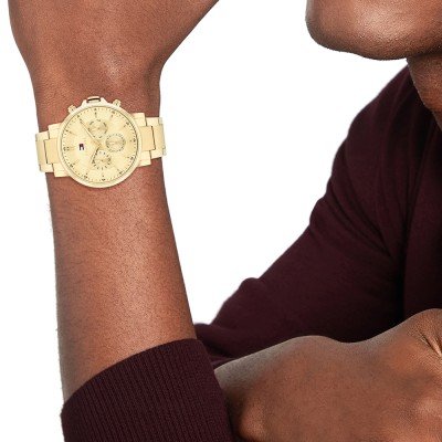 Tommy Hilfiger Gold Men's Watch - 1710611