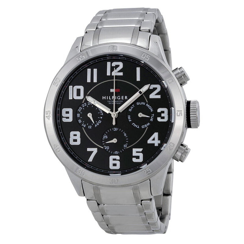 Tommy Multi-Function Black Dial Stainless Steel Men's Watch 1791054 - BigDaddy Watches
