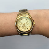Michael Kors Blair Champagne Dial Gold-tone Ladies Watch MK5639