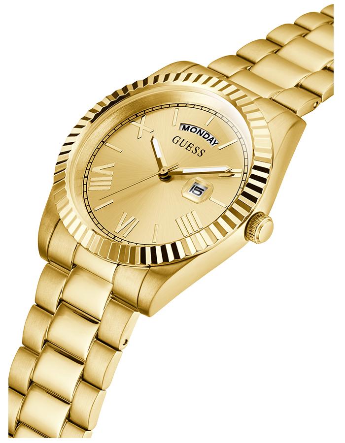 Guess Connoisseur Gold Tone Stainless Steel Watch GW0265G2