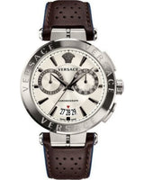 Versace Aion Chronograph Leather Strap Men's Watch  VBR010017 - Big Daddy Watches