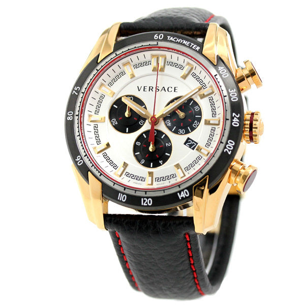 Versace V-Ray Leather Strap Men's Watch  VDB040014 - Big Daddy Watches