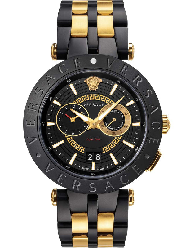 Versace V-Racer Two-Tone Chronograph Men's Watch  VEBV00619 - Big Daddy Watches