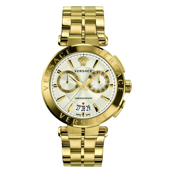 Versace V-Racer Aion Gold Chronograph Men's Watch  VBR060017 - Big Daddy Watches