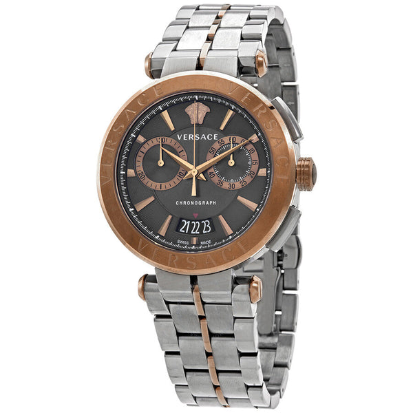 Versace Aion Silver Stainless Steel Men's Watch  VBR050017 - Big Daddy Watches