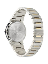 Versace Greca Logo Moonphase Mother of Pearl Dial Two Tone Women's Watch - VE7G00524