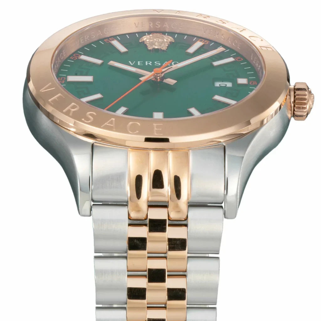 Versace Hellenium Quartz Green Dial Men's Watch VEVK01324