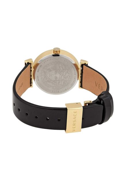 Versace Meander Quartz Black Dial Women's Watch - VELW00420