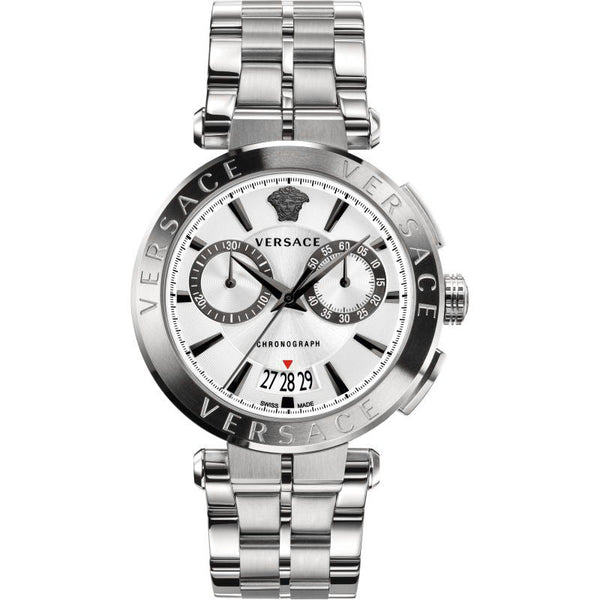 Versace V-Racer Chronograph Silver Men's Watch  VBR040017 - Big Daddy Watches